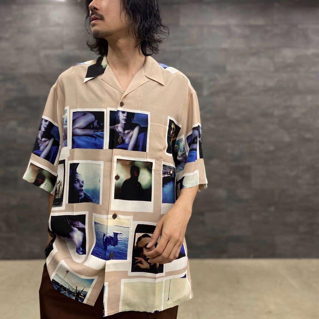 DAVIDE SORRENTI | S/S HAWAIIAN SHIRT -TYPE 2- #BROWN [DAVIDESORRENTI-WM-HI02]