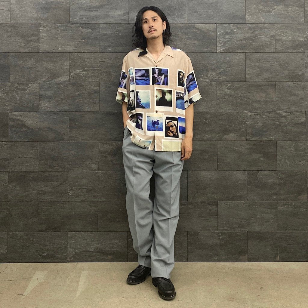 DAVIDE SORRENTI | S/S HAWAIIAN SHIRT -TYPE 2- #BROWN [DAVIDESORRENTI-WM-HI02]