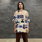 DAVIDE SORRENTI | S/S HAWAIIAN SHIRT -TYPE 2- #BROWN [DAVIDESORRENTI-WM-HI02]