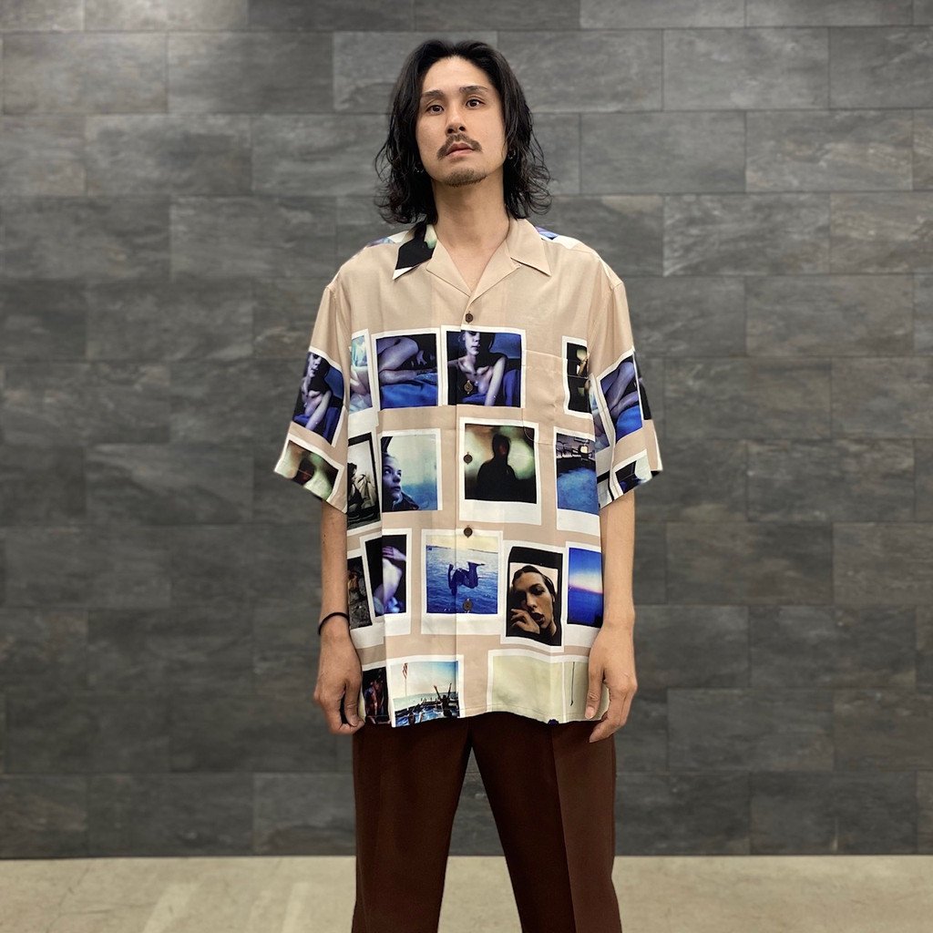 DAVIDE SORRENTI | S/S HAWAIIAN SHIRT -TYPE 2- #BROWN [DAVIDESORRENTI-WM-HI02]