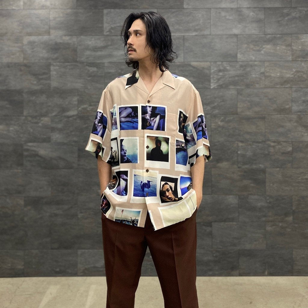 DAVIDE SORRENTI | S/S HAWAIIAN SHIRT -TYPE 2- #BROWN  [DAVIDESORRENTI-WM-HI02] _ WACKO MARIA | ワコマリア