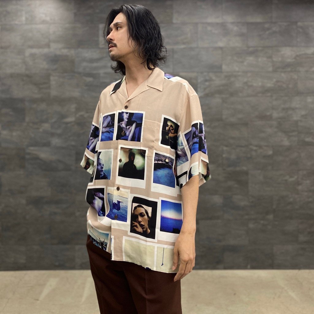 DAVIDE SORRENTI | S/S HAWAIIAN SHIRT -TYPE 2- #BROWN [DAVIDESORRENTI-WM-HI02]