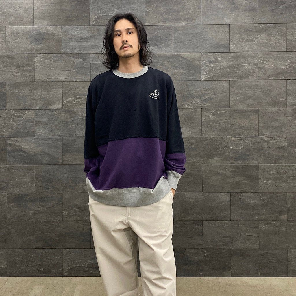 フラグスタフ MULTI COLOR CUTOFF SWEAT - スウェット