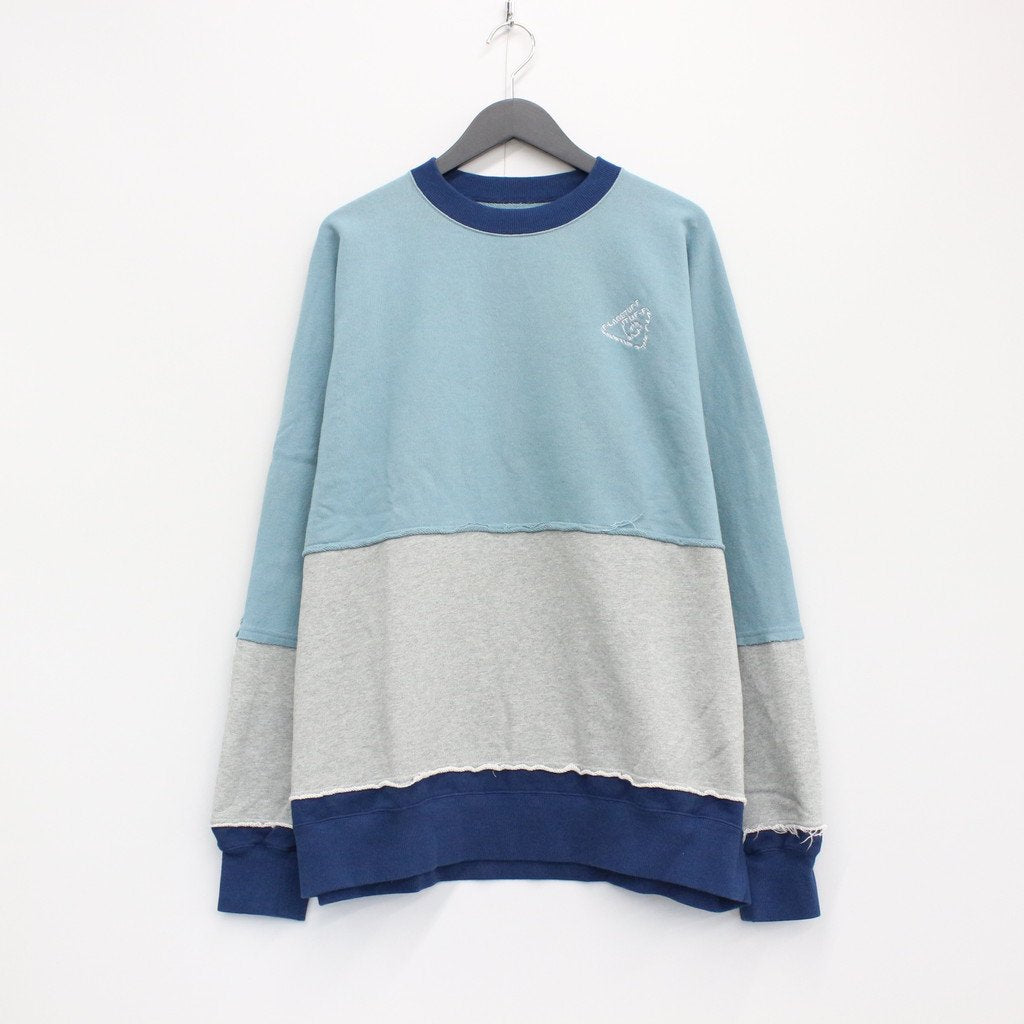 MULTI COLOR CUTOFF SWEAT #BLUE [23SS-FS-34/FS1078]