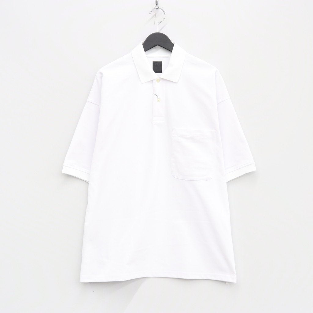 科技布料 POLO 衫短袖 #白色 [BE-32023]