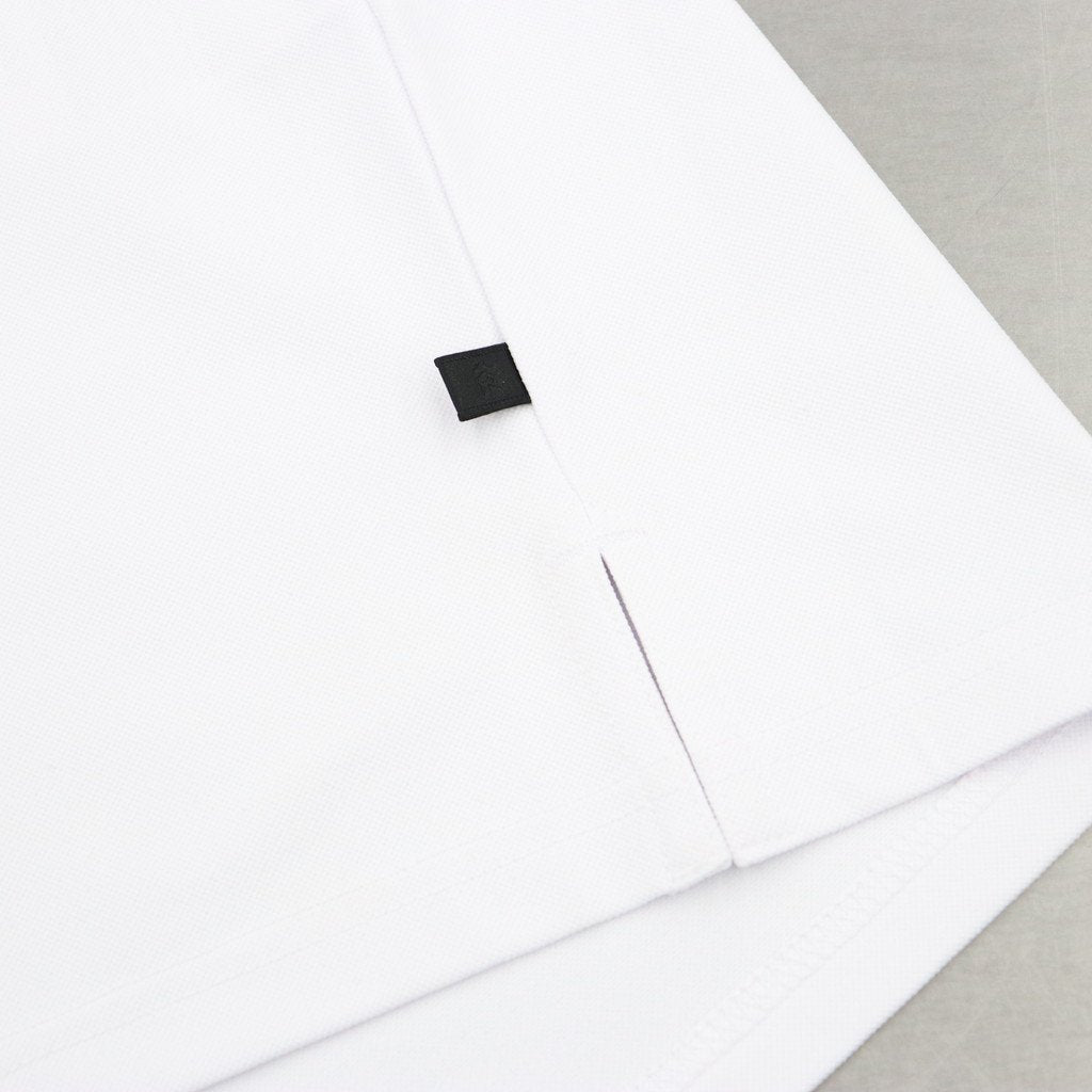 科技布料 POLO 衫短袖 #白色 [BE-32023]