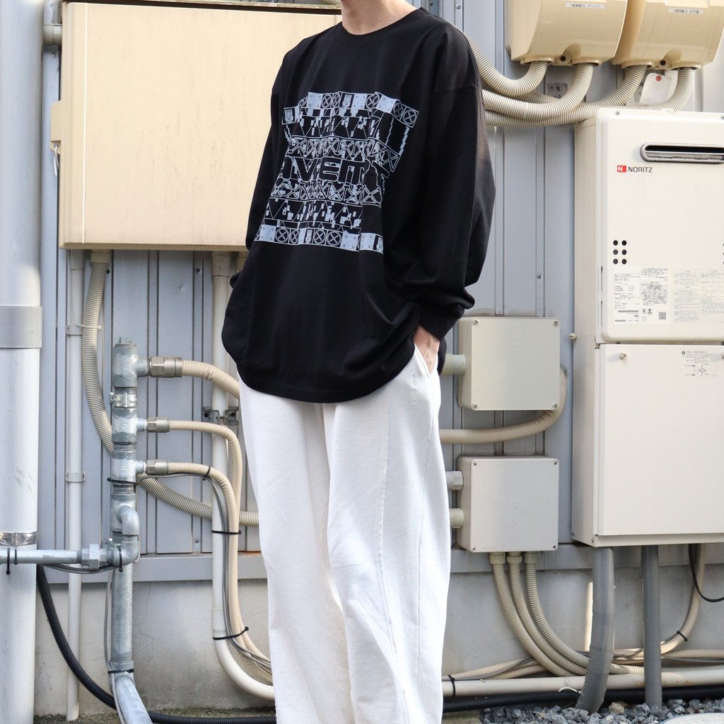 ALIGNING BIG LONG SLEEVE T #BLACK [CES23LT03]