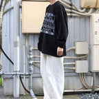 ALIGNING BIG LONG SLEEVE T #BLACK [CES23LT03]