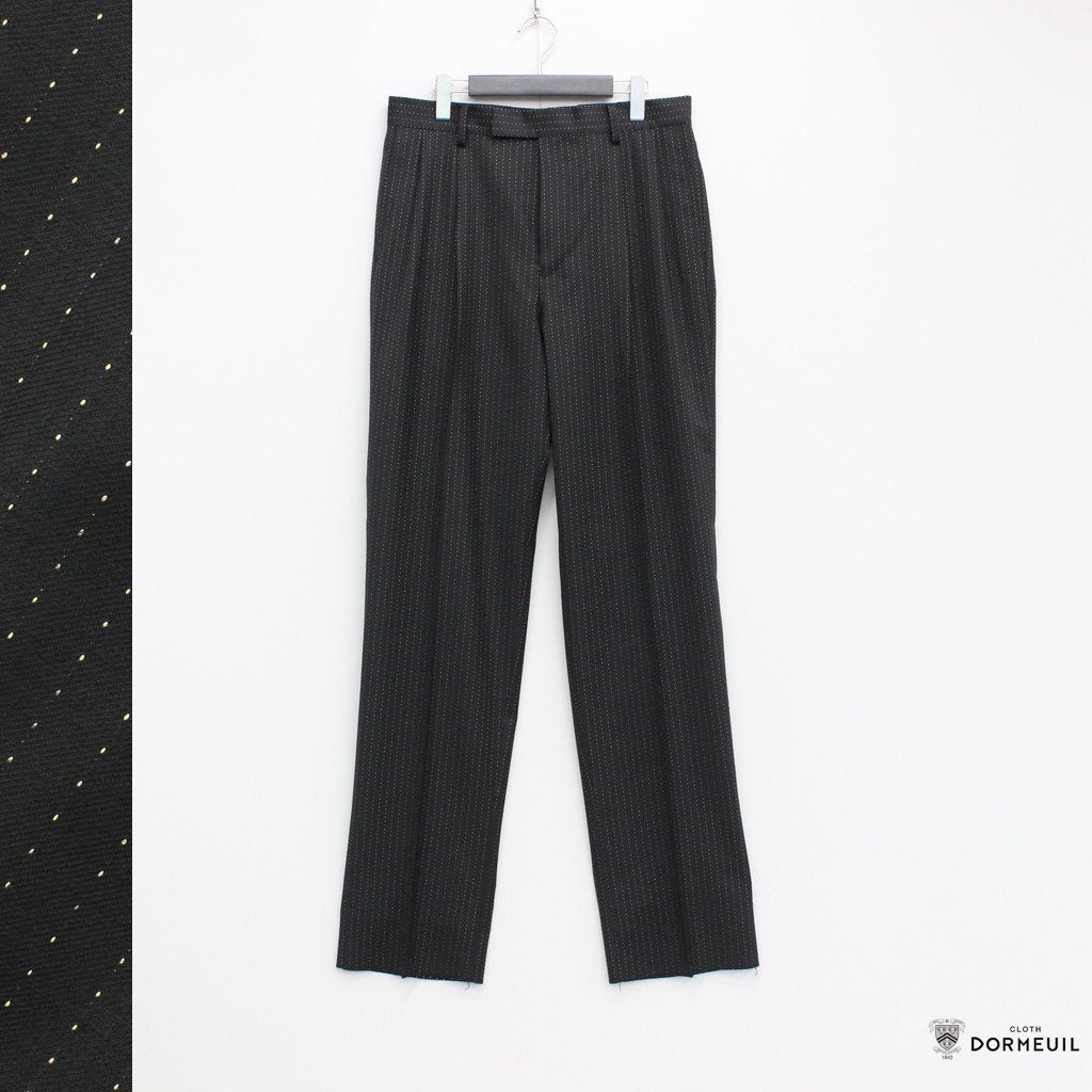 DOUBLE PLEATED TROUSERS #BLACK [23SS-WMP-TR30]