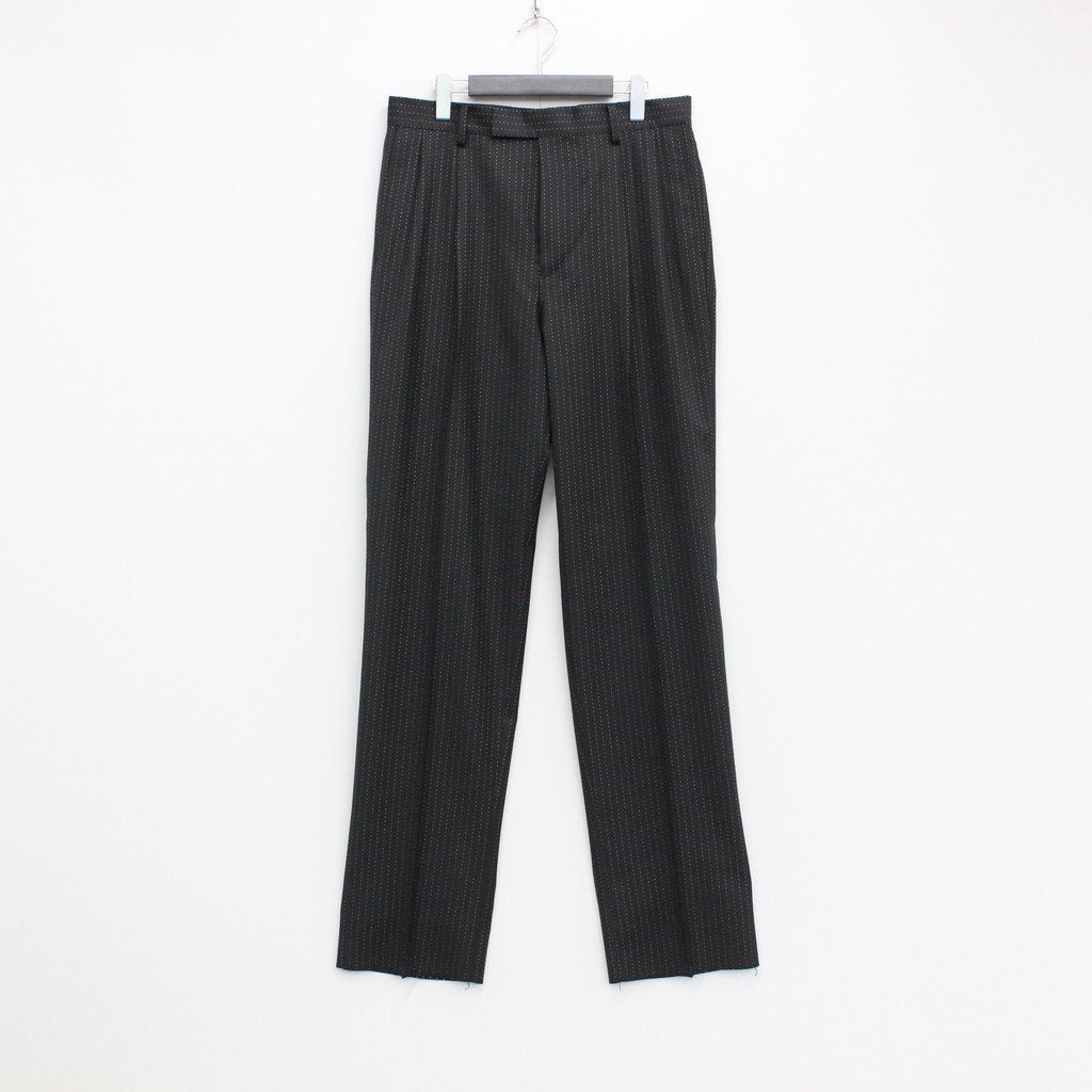 DOUBLE PLEATED TROUSERS #BLACK [23SS-WMP-TR30]