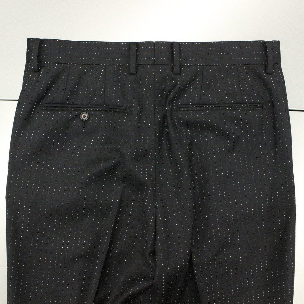 DOUBLE PLEATED TROUSERS #BLACK [23SS-WMP-TR30]
