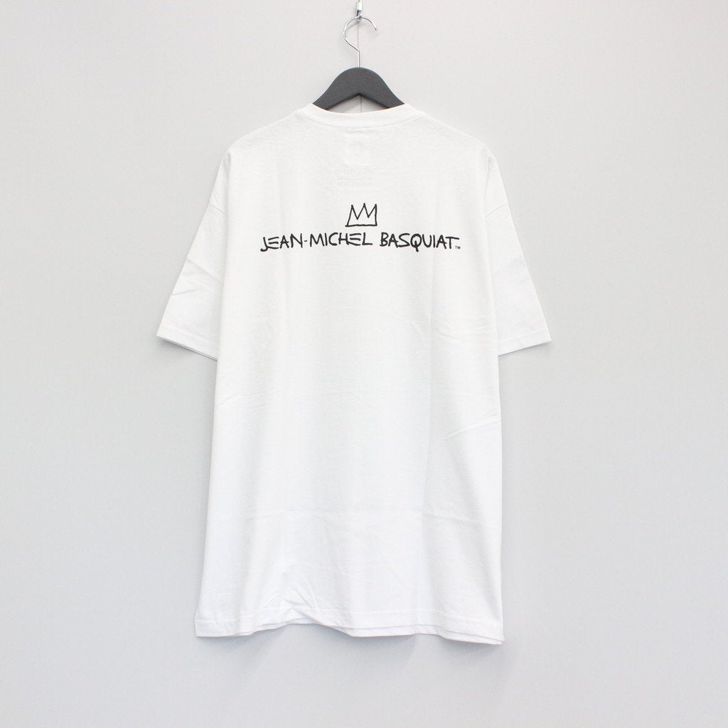 JEAN-MICHEL BASQUIAT | CREW NECK T-SHIRT -TYPE 2- #WHITE [BASQUIAT-WM-TEE02]