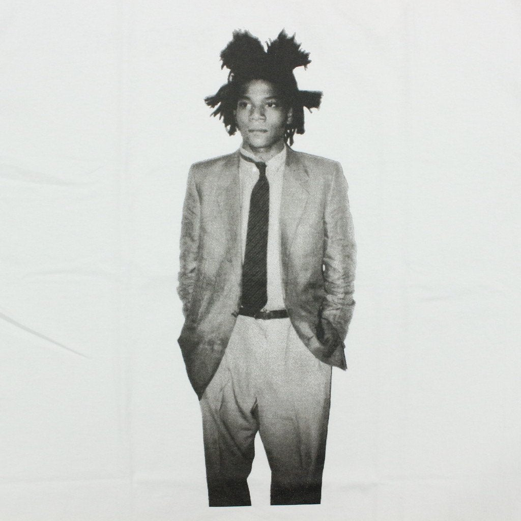 JEAN-MICHEL BASQUIAT | CREW NECK T-SHIRT -TYPE 2- #WHITE [BASQUIAT-WM-TEE02]