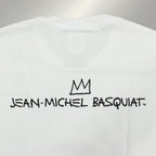JEAN-MICHEL BASQUIAT | CREW NECK T-SHIRT -TYPE 2- #WHITE [BASQUIAT-WM-TEE02]