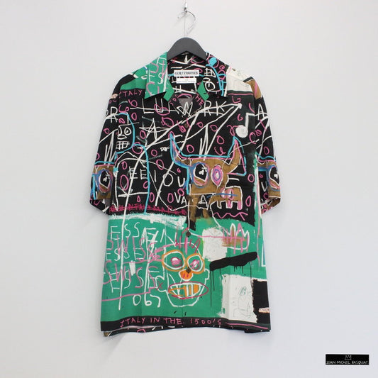 Jean-Michel Basquiat | 短袖夏威夷襯衫 - 類型 5- #ONE [BASQUIAT-WM-HI16]