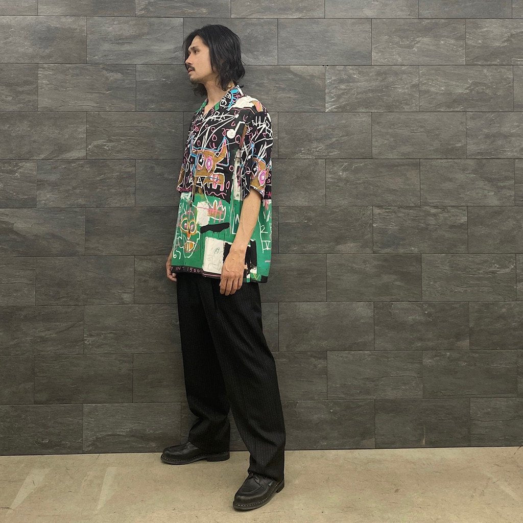 JEAN-MICHEL BASQUIAT | S/S HAWAIIAN SHIRT -TYPE 5- #ONE [BASQUIAT-WM-HI16]