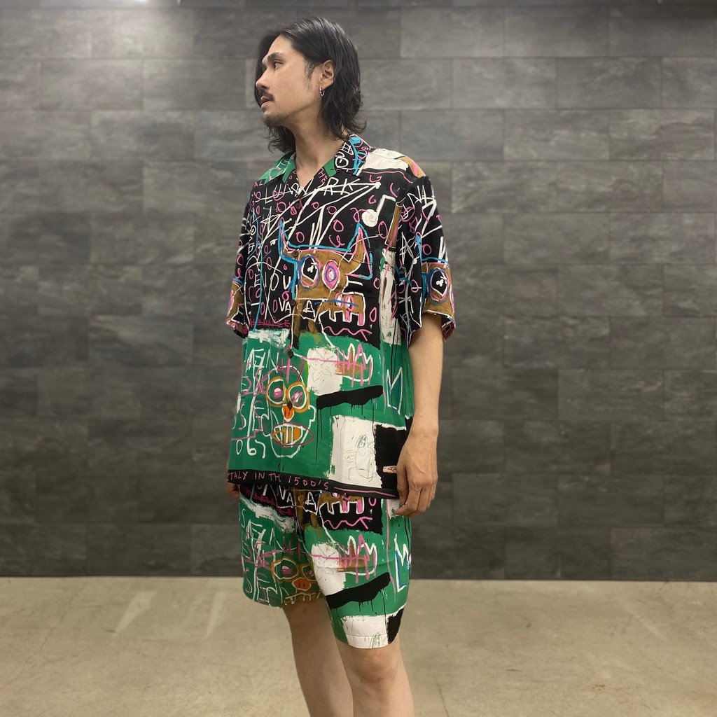 JEAN-MICHEL BASQUIAT | S/S HAWAIIAN SHIRT -TYPE 5- #ONE [BASQUIAT-WM-HI16]