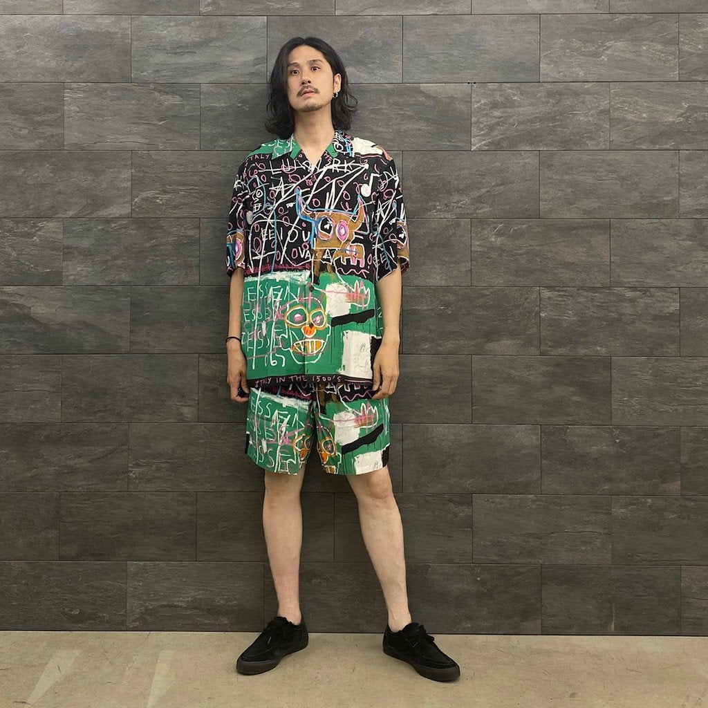 JEAN-MICHEL BASQUIAT | S/S HAWAIIAN SHIRT -TYPE 5- #ONE [BASQUIAT-WM-HI16]