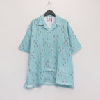 字母圖案襯衫 #綠色 [SC2310-SH06]