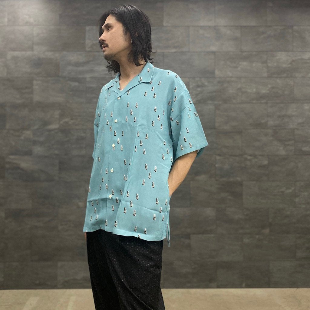 字母圖案襯衫 #綠色 [SC2310-SH06]