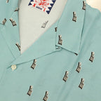 字母圖案襯衫 #綠色 [SC2310-SH06]