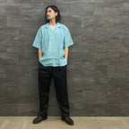 字母圖案襯衫 #綠色 [SC2310-SH06]