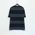 STRIPED CREW NECK T-SHIRT #NAVY/BLACK [23SS-WMT-SS01]