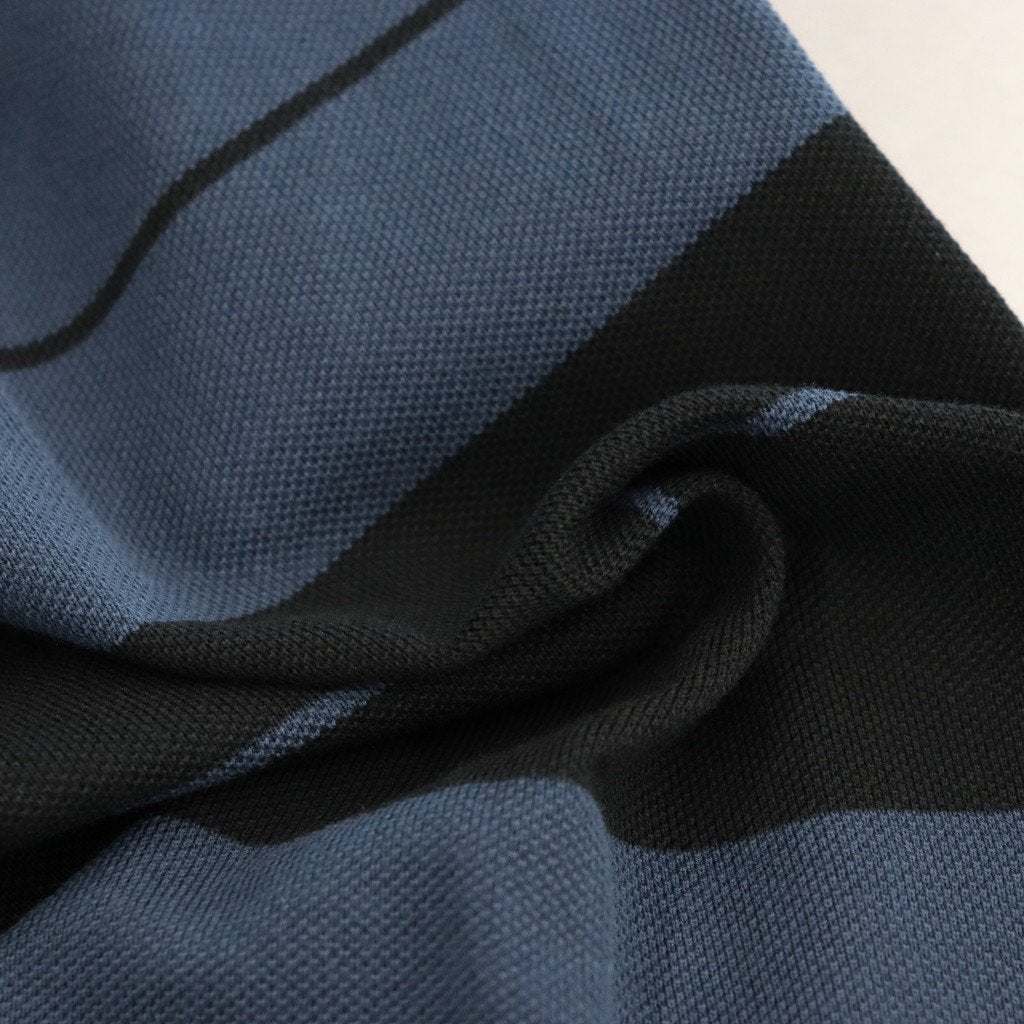 STRIPED CREW NECK T-SHIRT #NAVY/BLACK [23SS-WMT-SS01]