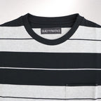 STRIPED CREW NECK T-SHIRT #GRAY/BLACK [23SS-WMT-SS01]