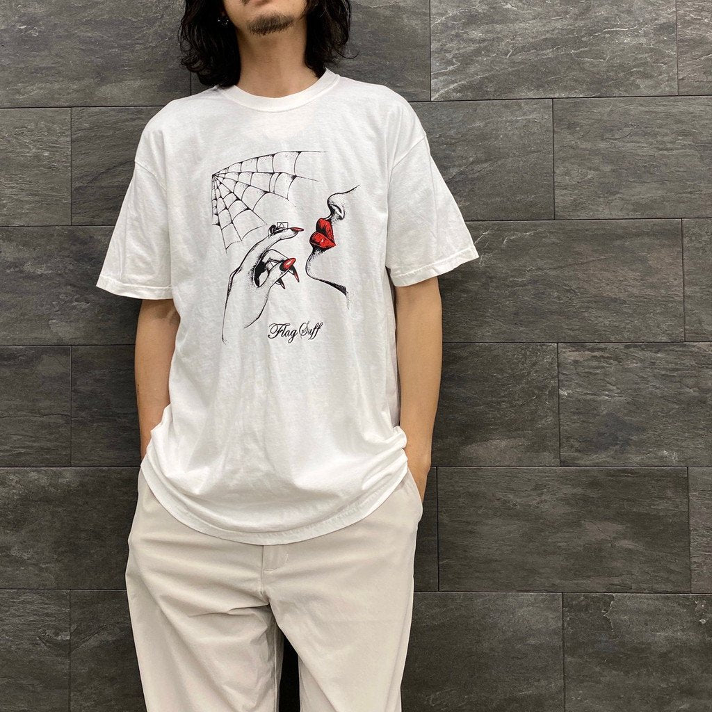 SPIDER」 S/S TEE #WHITE [23SS-FS-51/FS1091] _ F-LAGSTUF-F | フラグスタフ –  cocorozashi