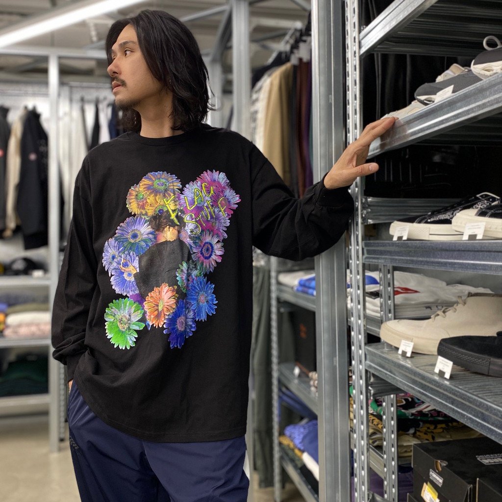 FLOWER L/S TEE #BLACK [23SS-FS-43/FS1111]