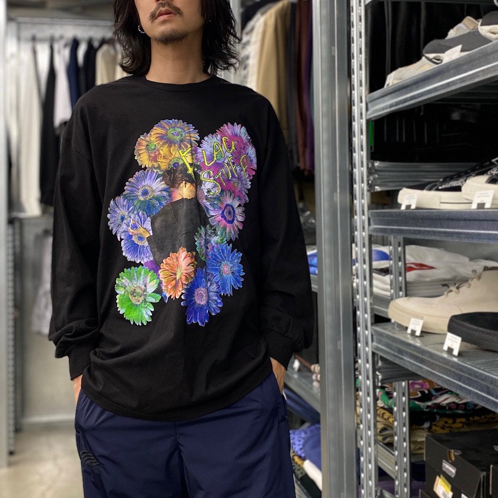 FLOWER L/S TEE #BLACK [23SS-FS-43/FS1111]