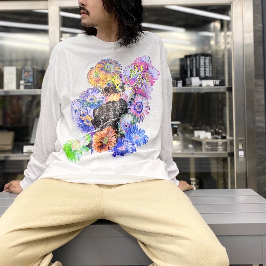 FLOWER L/S TEE #WHITE [23SS-FS-43/FS1111]