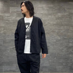 KARIYUSHI 開襟衫 #黑色 [S0358104]