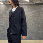 KARIYUSHI 開襟衫 #黑色 [S0358104]