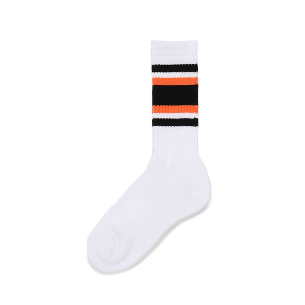 SKATER SOCKS -TYPE 3- #WHITE/ORANGE [23SS-WMA-SO03]