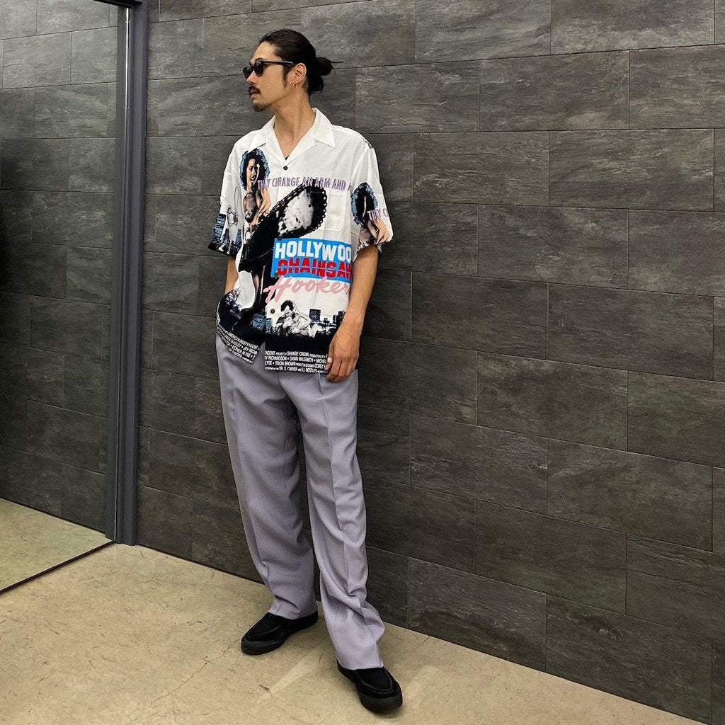 DOUBLE PLEATED TROUSERS #L-PURPLE [23SS-WMP-TR18]