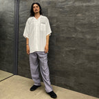 DOUBLE PLEATED TROUSERS #L-PURPLE [23SS-WMP-TR18]