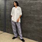 DOUBLE PLEATED TROUSERS #L-PURPLE [23SS-WMP-TR18]