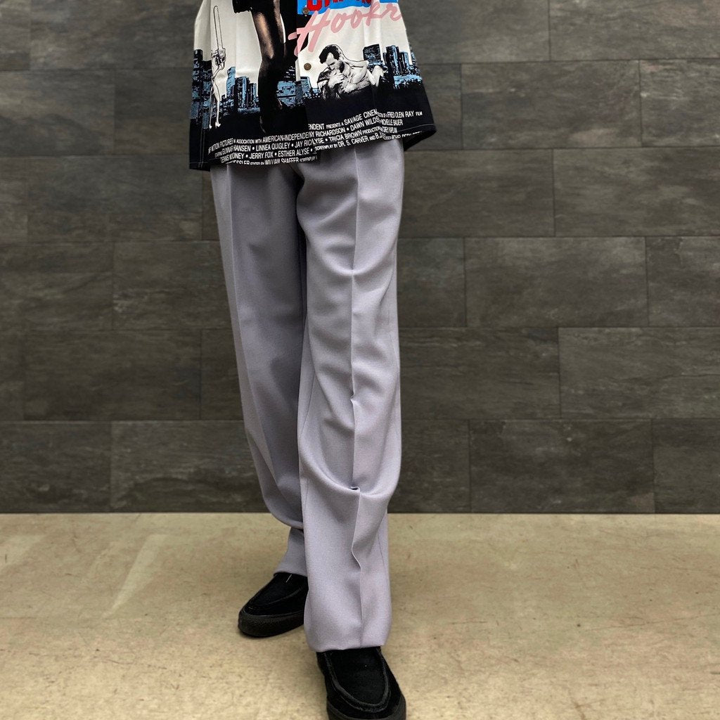 DOUBLE PLEATED TROUSERS #L-PURPLE [23SS-WMP-TR18]