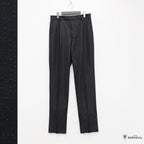 PLEATED TROUSERS -TYPE 2- #BLACK [23SS-WMP-TR32]