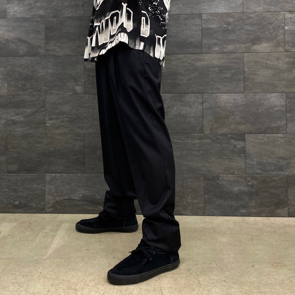 PLEATED TROUSERS -TYPE 2- #BLACK [23SS-WMP-TR32]