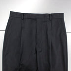 PLEATED TROUSERS -TYPE 2- #BLACK [23SS-WMP-TR32]