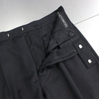 PLEATED TROUSERS -TYPE 2- #BLACK [23SS-WMP-TR32]