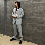 PLEATED TROUSERS -TYPE 2- #GRAY [23SS-WMP-TR10]