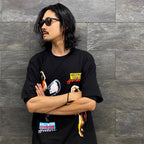 HOLLYWOOD CHAINSAW HOOKERS | CREW NECK T-SHIRT -TYPE 3- #BLACK [HCH-WM-TEE03]