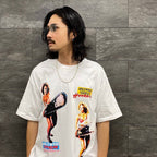 HOLLYWOOD CHAINSAW HOOKERS | CREW NECK T-SHIRT -TYPE 3- #WHITE [HCH-WM-TEE03]