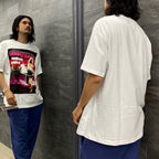 HOLLYWOOD CHAINSAW HOOKERS | CREW NECK T-SHIRT -TYPE 1- #WHITE [HCH-WM-TEE01]