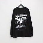 HOLLYWOOD CHAINSAW HOOKERS | CREW NECK LONG SLEEVE T-SHIRT -TYPE 2- #BLACK [HCH-WM-LT02]