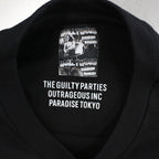 HOLLYWOOD CHAINSAW HOOKERS | CREW NECK LONG SLEEVE T-SHIRT -TYPE 2- #BLACK [HCH-WM-LT02]